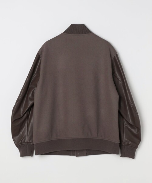 セール】SHIPS any: PURE WOOL MELTON スタジアム ブルゾン