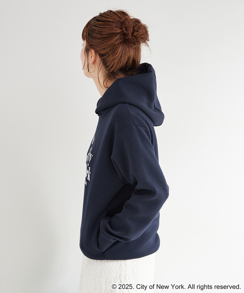 GOOD ROCK SPEED（グッドロックスピード）の「GOOD ROCK SPEED/グッドロックスピード NYC スウェット（パーカー・レディース・ライトグレー/ネイビー・FREE）」の4枚目の写真