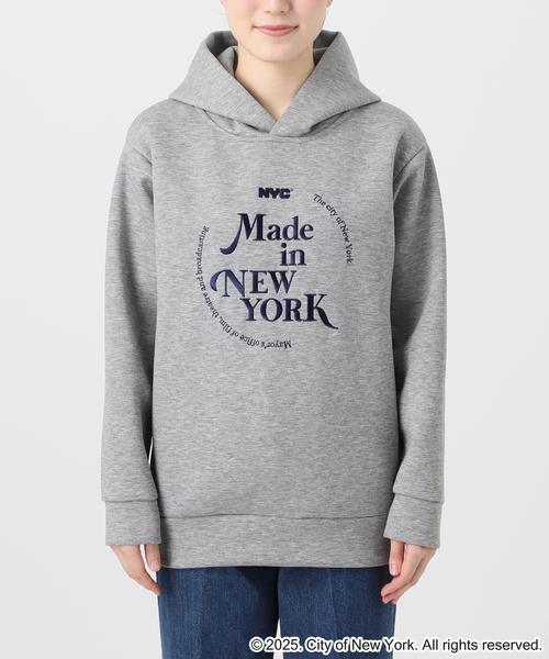 GOOD ROCK SPEED（グッドロックスピード）の「GOOD ROCK SPEED/グッドロックスピード NYC スウェット（パーカー・レディース・ライトグレー/ネイビー・FREE）」の7枚目の写真