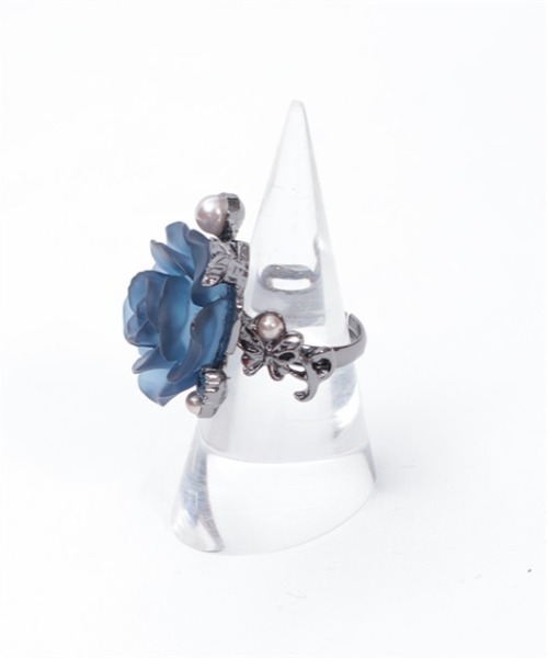 axes femme（アクシーズファム）の「ダークカラーローズリング（リング・レディース・ブラック/ワイン/ブルー/グリーン/パープル・FREE）」の13枚目の写真