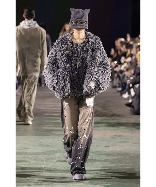 MIHARAYASUHIRO（ミハラヤスヒロ）の「【MIHARAYASUHIRO/ミハラヤスヒロ】EMBELLISHED JEANS/ラインストーンダメージデニムパンツ/ジーンズ（デニムパンツ・レディース・インディゴブルー/ブラック・36/38）」の5枚目の写真