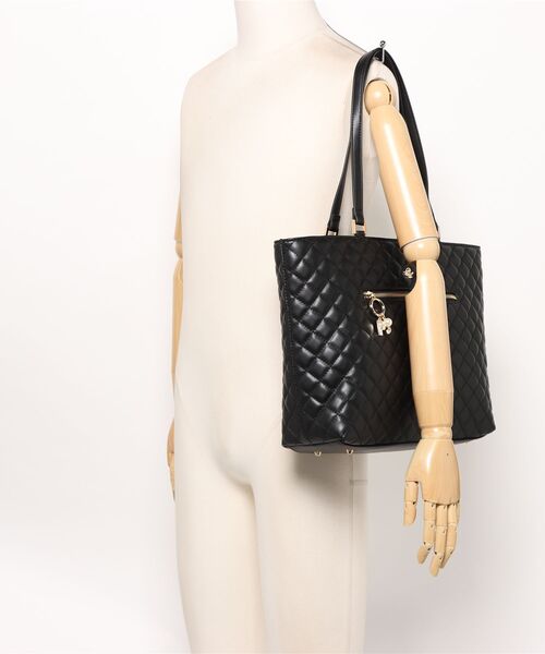 PAUL & JOE ACCESSOIRES（ポールアンドジョーアクセソワ）の「ポール ＆ ジョー アクセソワ トートバッグ <キルティング>（トートバッグ・レディース・ブラック/アイボリー/ピンク・FREE）」の19枚目の写真