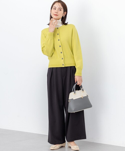 組曲(クミキョク)の「ラメストライプ ワイドパンツ(その他パンツ・レディース・ブラック系1/グレー系1・3/2/1)」の4枚目の写真