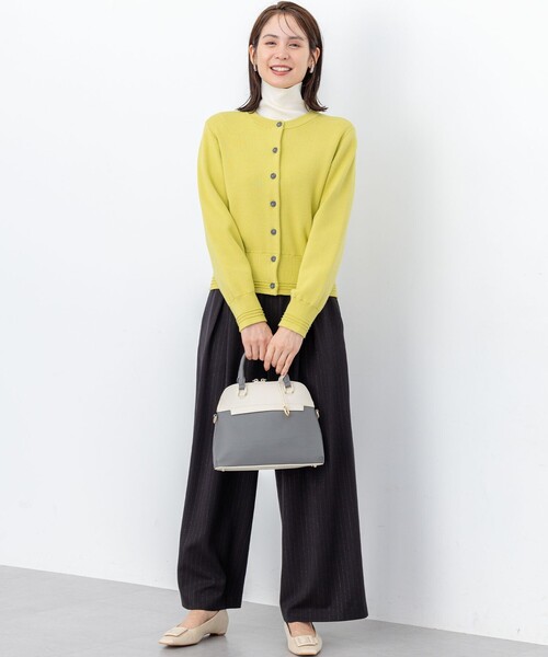 組曲(クミキョク)の「ラメストライプ ワイドパンツ(その他パンツ・レディース・ブラック系1/グレー系1・3/2/1)」の5枚目の写真