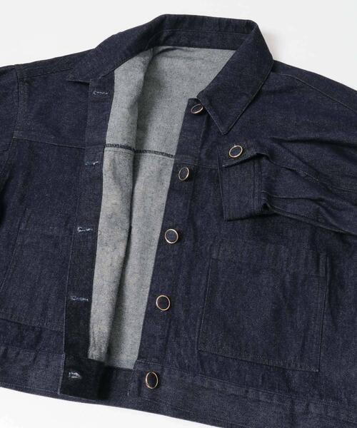 F by ROSSO（エフバイロッソ）の「F by ROSSO　デニムオーバージャケット（デニムジャケット・レディース・インディゴブルー・FREE）」の18枚目の写真