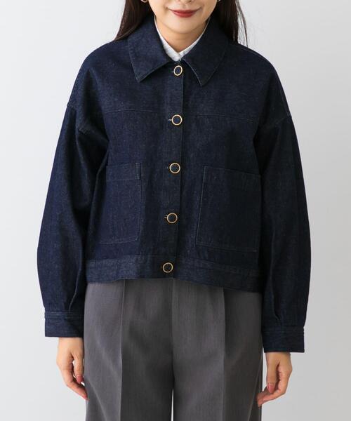 F by ROSSO（エフバイロッソ）の「F by ROSSO　デニムオーバージャケット（デニムジャケット・レディース・インディゴブルー・FREE）」の12枚目の写真