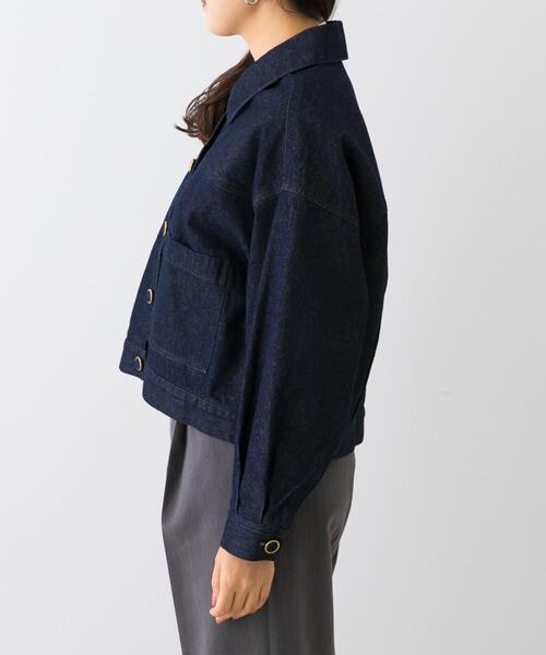 F by ROSSO（エフバイロッソ）の「F by ROSSO　デニムオーバージャケット（デニムジャケット・レディース・インディゴブルー・FREE）」の11枚目の写真