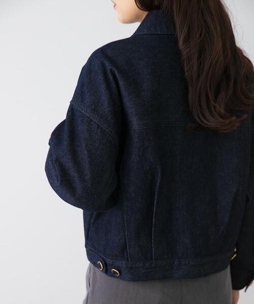 F by ROSSO（エフバイロッソ）の「F by ROSSO　デニムオーバージャケット（デニムジャケット・レディース・インディゴブルー・FREE）」の9枚目の写真