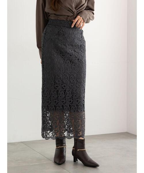 ケミカルレースナロースカート《2025Autumn catalog vol.2 item》