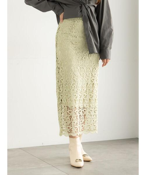 ケミカルレースナロースカート《2025Autumn catalog vol.2 item》