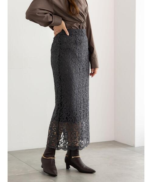 ケミカルレースナロースカート《2025Autumn catalog vol.2 item》