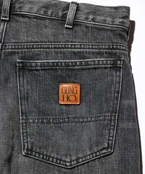 GUNG HO（ガンホー）の「GUNG HO / ガンホー DENIM BAGGY PANTS バギーデニムパンツ（デニムパンツ・メンズ・ホワイト/ブラック系1・SMALL/LARGE）」の12枚目の写真