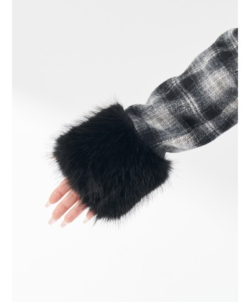 ケープチェックナポレオンコート（その他アウター）｜Darich