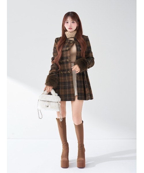 Darich（ダーリッチ）の「ケープチェックナポレオンコート（その他
