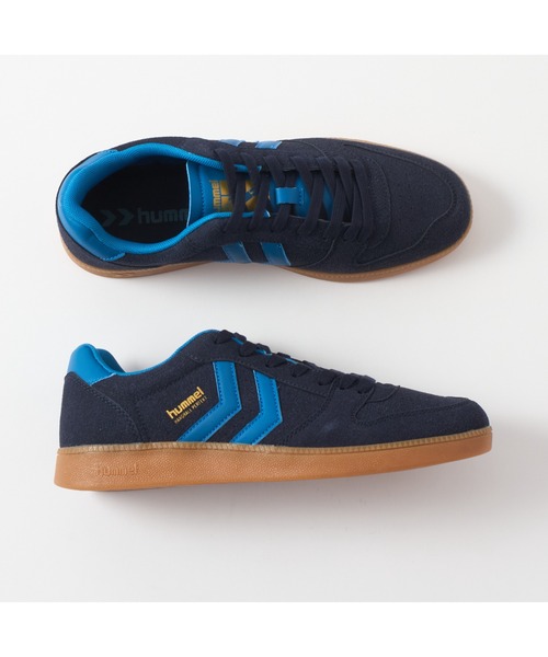 hummel(ヒュンメル)の「hummel/ヒュンメル HANDBALL PERFEKT CL(スニーカー・メンズ・グレー/ネイビー/ベビーピンク/ライトブルー・26.5cm/25cm/24cm/22.5cm/27cm/28cm/23cm/25.5cm)」の2枚目の写真