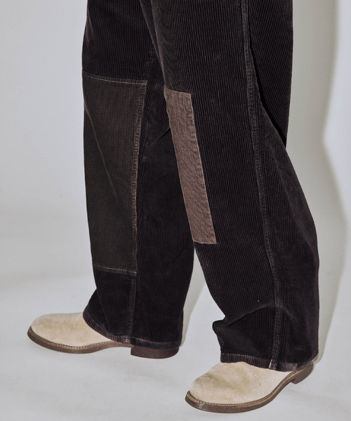 JOURNAL STANDARD J.S HOMESTEAD（ジャーナルスタンダードホームステッド）の「J.S.Homestead / コーデュロイ パッチ パンツ（その他パンツ・メンズ・ブラック/ブラウン・LARGE/MEDIUM）」の4枚目の写真