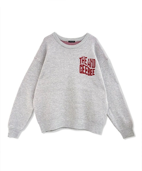 ANDGEEBEE（アンジービー）の「UNISEX ウェーブロゴニット（ニット/セーター・レディース・ネイビー/グレー・FREE）」の17枚目の写真