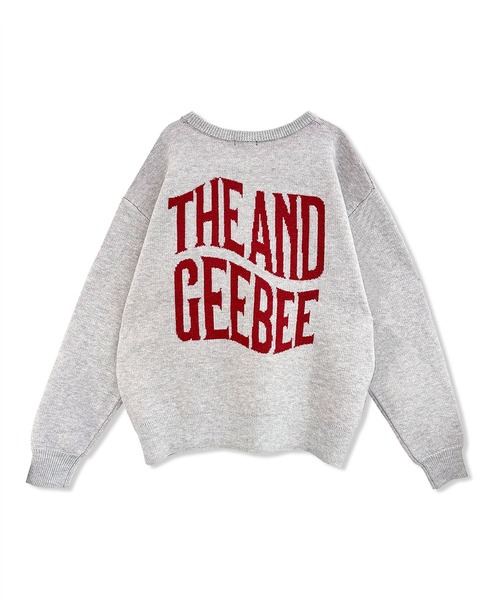 ANDGEEBEE（アンジービー）の「UNISEX ウェーブロゴニット（ニット/セーター・レディース・ネイビー/グレー・FREE）」の18枚目の写真