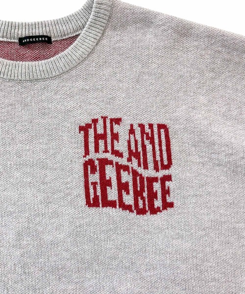 ANDGEEBEE（アンジービー）の「UNISEX ウェーブロゴニット（ニット/セーター・レディース・ネイビー/グレー・FREE）」の19枚目の写真
