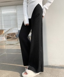 サイドボタン」に該当するレディースのパンツ（ワイド・ルーズ