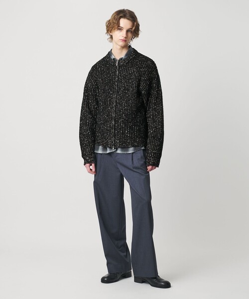 MONKEY TIME（モンキータイム）の「スラブ クルーネック ジップ カーディガン（カーディガン/ボレロ・メンズ・コバルトブルー/ブラック・S/M/L/XL）」の16枚目の写真