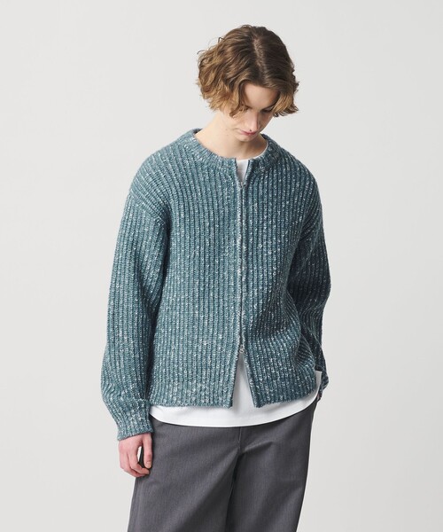 MONKEY TIME（モンキータイム）の「スラブ クルーネック ジップ カーディガン（カーディガン/ボレロ・メンズ・コバルトブルー/ブラック・S/M/L/XL）」の19枚目の写真