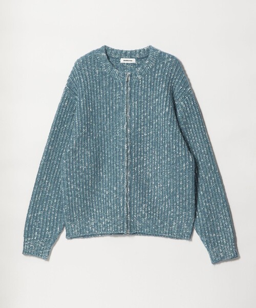 MONKEY TIME（モンキータイム）の「スラブ クルーネック ジップ カーディガン（カーディガン/ボレロ・メンズ・コバルトブルー/ブラック・S/M/L/XL）」の6枚目の写真