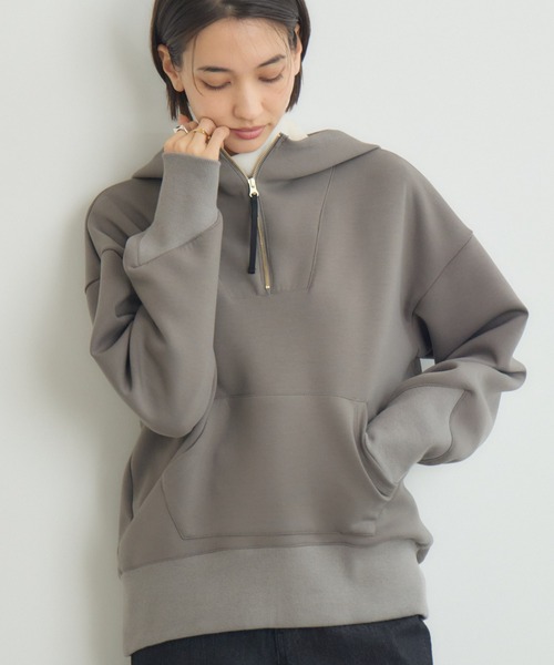 KATHARINE ROSS(キャサリンロス)の「【KATHARINE ROSS】スフレフーディ(パーカー・レディース・ブラック/アイボリー/グレー・MEDIUM)」の3枚目の写真