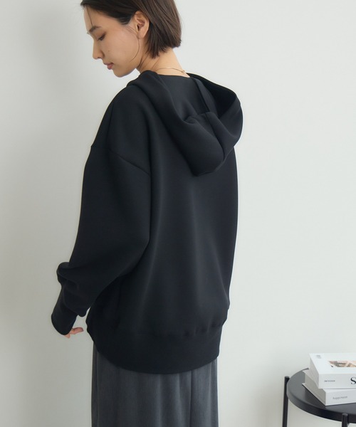 KATHARINE ROSS(キャサリンロス)の「【KATHARINE ROSS】スフレフーディ(パーカー・レディース・ブラック/アイボリー/グレー・MEDIUM)」の4枚目の写真