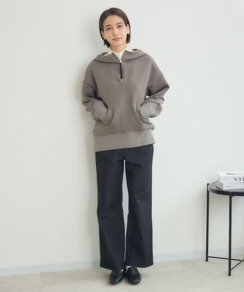 KATHARINE ROSS(キャサリンロス)の「【KATHARINE ROSS】スフレフーディ(パーカー・レディース・ブラック/アイボリー/グレー・MEDIUM)」の6枚目の写真