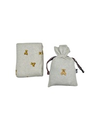 POLO BCS（ポロ ビーシーエス）の「POLO BCS 授乳ケープ 巾着袋付き ベア刺繍（授乳ケープ/授乳クッション）」