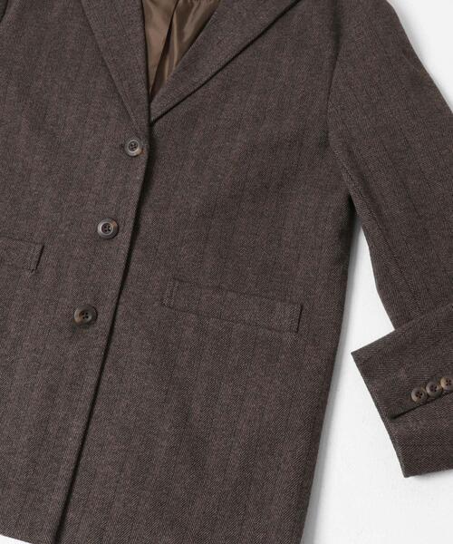 SENSE OF PLACE by URBAN RESEARCH（センスオブプレイスバイアーバンリサーチ）の「ジャージーメルトンテーラード（その他アウター・レディース・ブラウン系その他/ブラック系その他・ONE）」の19枚目の写真