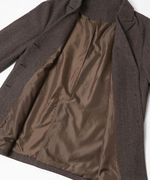 SENSE OF PLACE by URBAN RESEARCH（センスオブプレイスバイアーバンリサーチ）の「ジャージーメルトンテーラード（その他アウター・レディース・ブラウン系その他/ブラック系その他・ONE）」の20枚目の写真