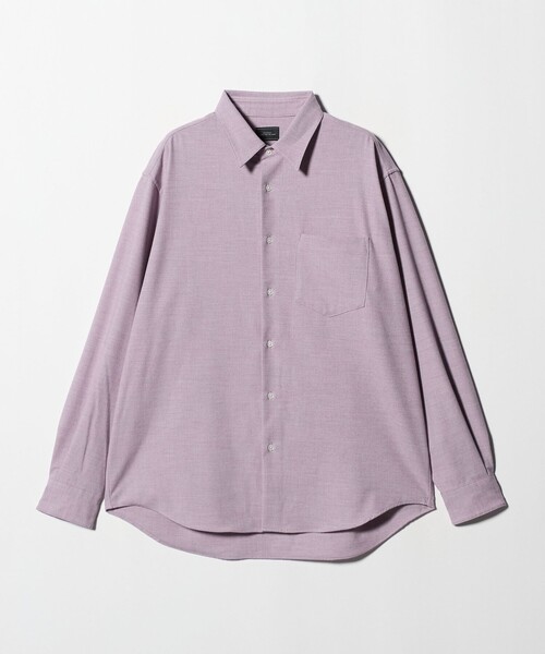 green label relaxing（グリーンレーベルリラクシング）の「TRフラノ ジャストルーズ レギュラーカラー シャツ -ストレッチ-（シャツ/ブラウス・メンズ・ライラック/ベージュ/ブラック・XL/L/M/S）」の11枚目の写真