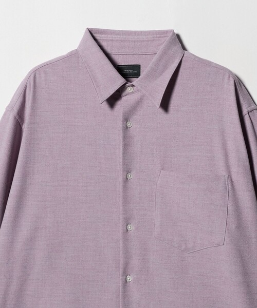 green label relaxing（グリーンレーベルリラクシング）の「TRフラノ ジャストルーズ レギュラーカラー シャツ -ストレッチ-（シャツ/ブラウス・メンズ・ライラック/ベージュ/ブラック・XL/L/M/S）」の13枚目の写真