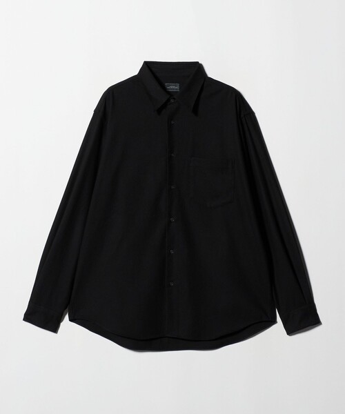 green label relaxing（グリーンレーベルリラクシング）の「TRフラノ ジャストルーズ レギュラーカラー シャツ -ストレッチ-（シャツ/ブラウス・メンズ・ライラック/ベージュ/ブラック・XL/L/M/S）」の15枚目の写真