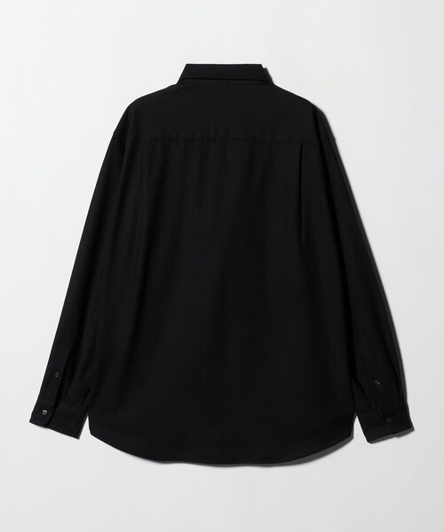 green label relaxing（グリーンレーベルリラクシング）の「TRフラノ ジャストルーズ レギュラーカラー シャツ -ストレッチ-（シャツ/ブラウス・メンズ・ライラック/ベージュ/ブラック・XL/L/M/S）」の16枚目の写真