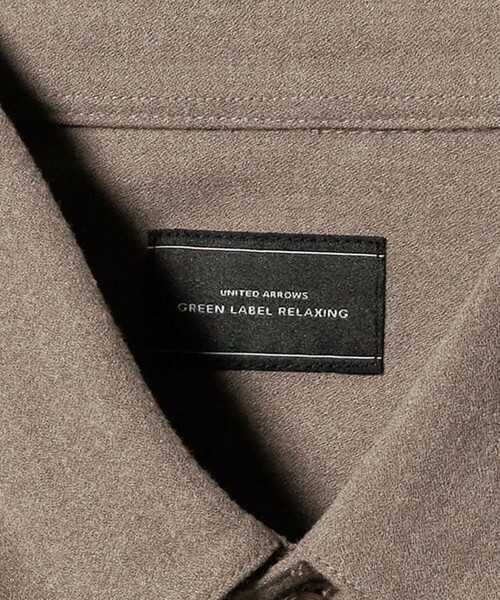 green label relaxing（グリーンレーベルリラクシング）の「TRフラノ ジャストルーズ レギュラーカラー シャツ -ストレッチ-（シャツ/ブラウス・メンズ・ライラック/ベージュ/ブラック・XL/L/M/S）」の19枚目の写真