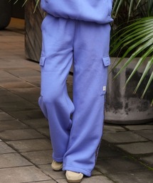 BILLABONG レディース ADIV FLEECE CARGO LO セットアップボトムス 【2025年秋冬モデル】 @autumn/ビラボン撥水カーゴスウェットパンツ(SET UP・セットアップ可能・空港コーデ)