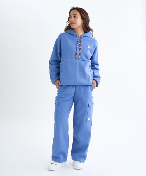 BILLABONG(ビラボン)の「BILLABONG レディース ADIV FLEECE CARGO LO セットアップボトムス 【2025年秋冬モデル】 @autumn/ビラボン撥水カーゴスウェットパンツ(SET UP・セットアップ可能・空港コーデ)(スウェットパンツ・レディース・パープル/アイボリー・MEDIUM/LARGE)」の19枚目の写真