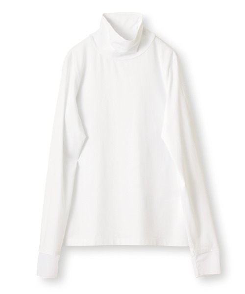 and myera(アンド マイラ)の「and myera さらりとしたカットソータートル(Tシャツ/カットソー・レディース・ベージュ/ブラック/ホワイト・M/L/LL/S)」の13枚目の写真