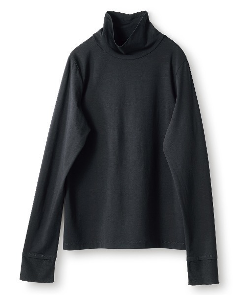 and myera(アンド マイラ)の「and myera さらりとしたカットソータートル(Tシャツ/カットソー・レディース・ベージュ/ブラック/ホワイト・M/L/LL/S)」の14枚目の写真