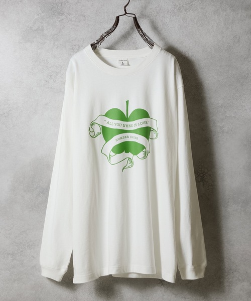 NUMBER (9)INE APPLE PRINTED CLASSIC L/S T-SHIRT / ナンバーナイン