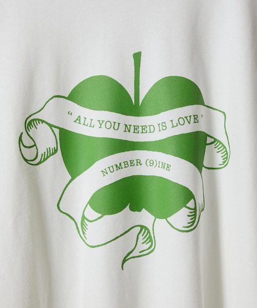 NUMBER (9)INE APPLE PRINTED CLASSIC L/S T-SHIRT / ナンバーナイン