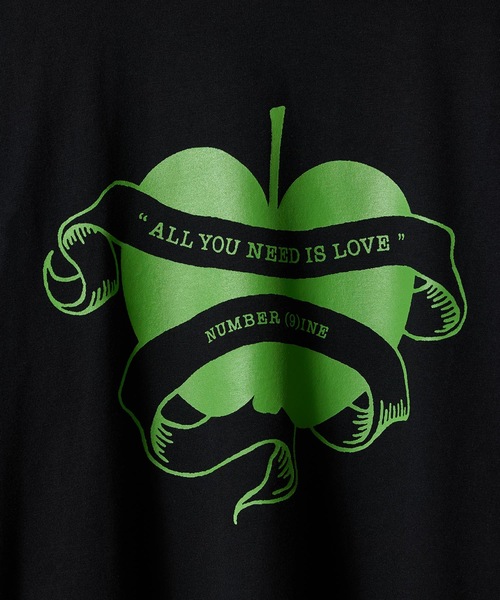 NUMBER (N)INE(ナンバーナイン)の「NUMBER (9)INE APPLE PRINTED CLASSIC L/S T-SHIRT / ナンバーナイン アップル ロゴプリント クラシック ロンT(Tシャツ/カットソー・メンズ・ブラック/チャコール/ホワイト/ホワイト×ブラック/ブラック×ホワイト・M/L/XL)」の21枚目の写真