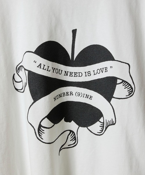 NUMBER (9)INE APPLE PRINTED CLASSIC L/S T-SHIRT / ナンバーナイン