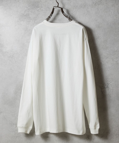 NUMBER (N)INE(ナンバーナイン)の「NUMBER (9)INE APPLE PRINTED CLASSIC L/S T-SHIRT / ナンバーナイン アップル ロゴプリント クラシック ロンT(Tシャツ/カットソー・メンズ・ブラック/チャコール/ホワイト/ホワイト×ブラック/ブラック×ホワイト・M/L/XL)」の7枚目の写真