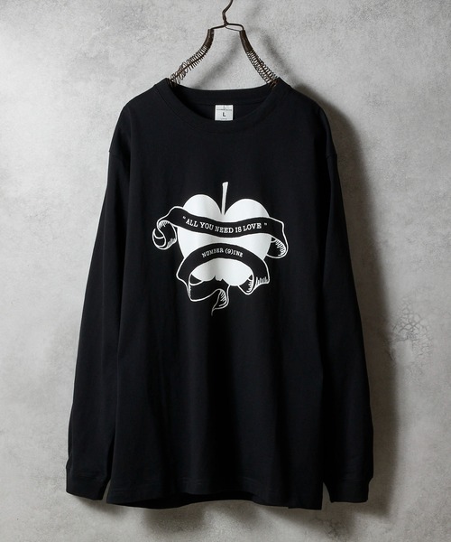 NUMBER (9)INE APPLE PRINTED CLASSIC L/S T-SHIRT / ナンバーナイン