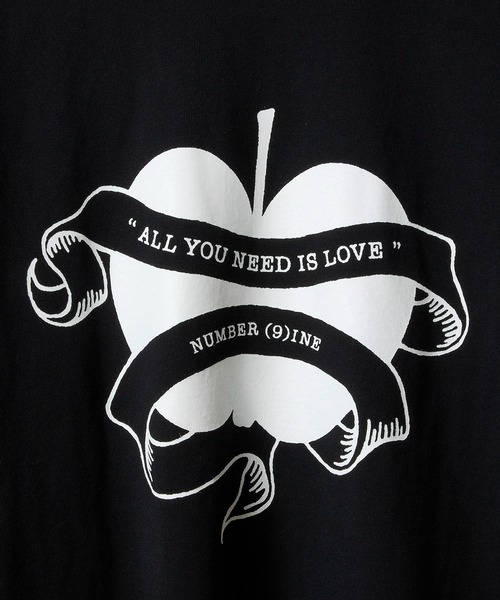 NUMBER (9)INE APPLE PRINTED CLASSIC L/S T-SHIRT / ナンバーナイン