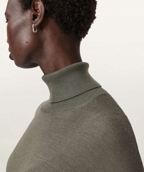 ALLSAINTS(オールセインツ)の「ALLSAINTS JUNO DRESS(ワンピース・レディース・ライトカーキ・SMALL/MEDIUM/LARGE)」の2枚目の写真